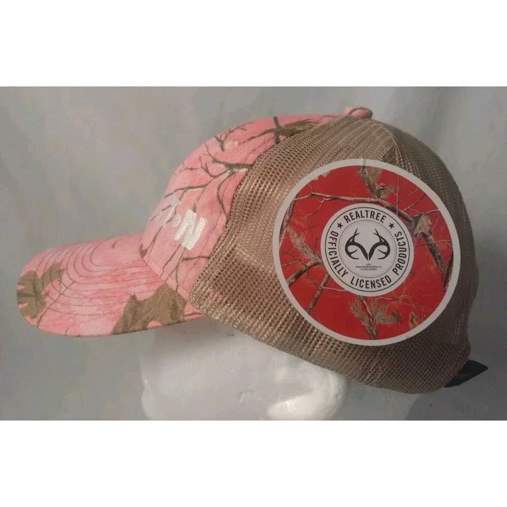 EATON Power RealTree Pink Camouflage Adjustable Snapback  Mesh Back Hat/Cap-NEW!